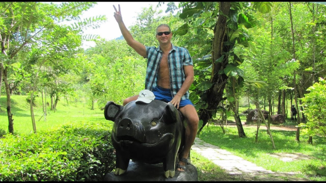 335 Вьетнам Янг Бей эко парк ПОРОСЯЧЬИ БЕГА АЗАРТНЫЕ СТАВКИ Yang Bay Park POWDER RUNNING BETTING